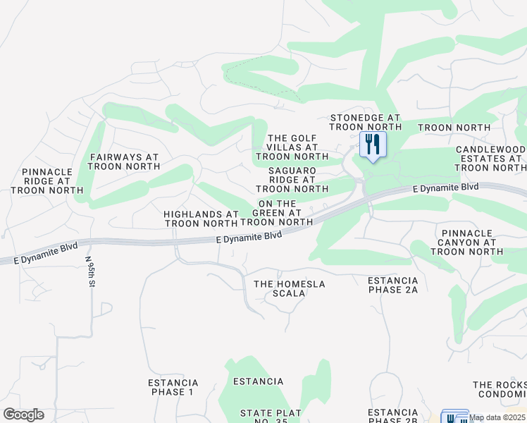 map of restaurants, bars, coffee shops, grocery stores, and more near 28518 North 101st Place in Scottsdale