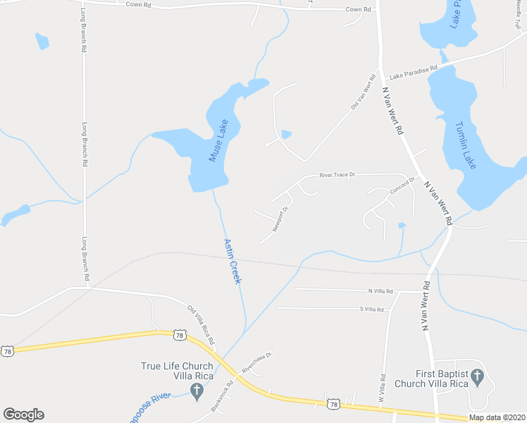 map of restaurants, bars, coffee shops, grocery stores, and more near 813 Regency Court in Villa Rica