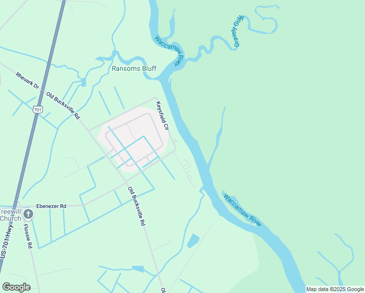 map of restaurants, bars, coffee shops, grocery stores, and more near 730 Frontage Road in Conway
