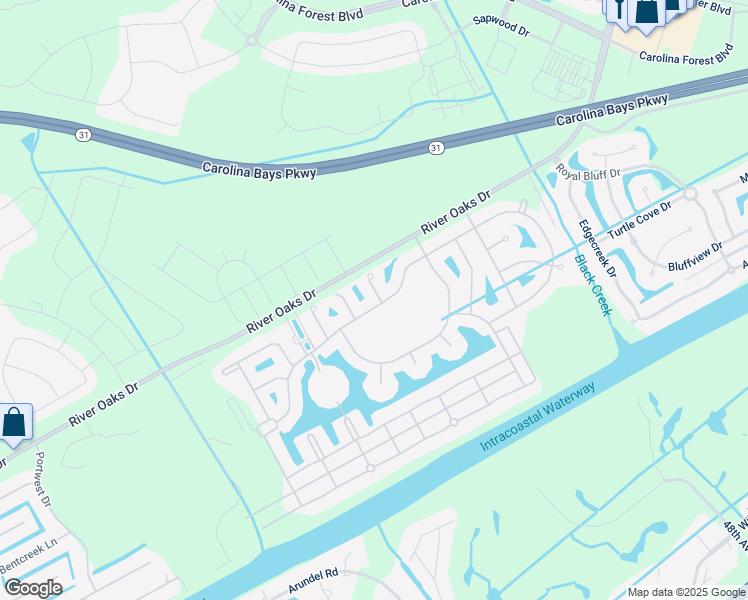 map of restaurants, bars, coffee shops, grocery stores, and more near 1053 East Isle Of Palms Avenue in Myrtle Beach