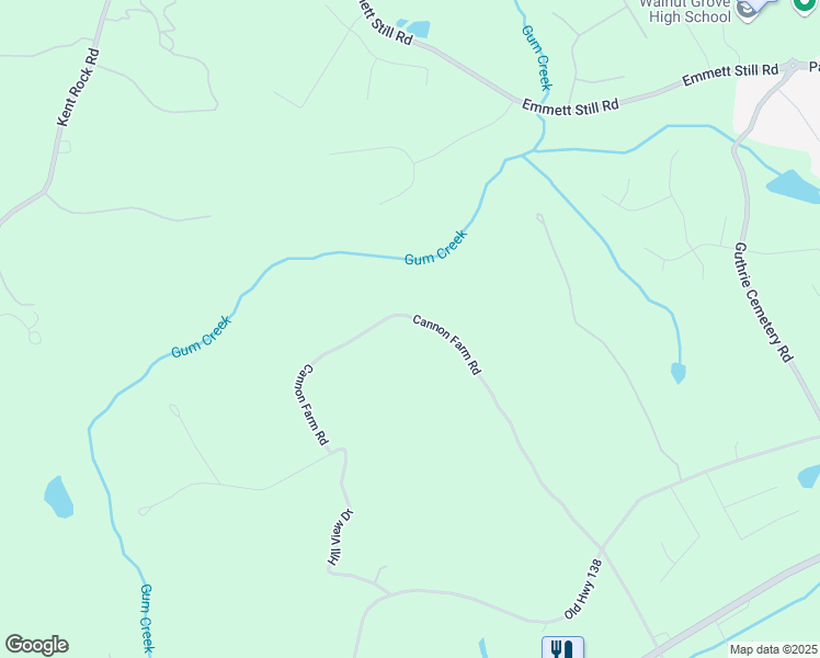 map of restaurants, bars, coffee shops, grocery stores, and more near 1208 Cannon Farm Road in Oxford