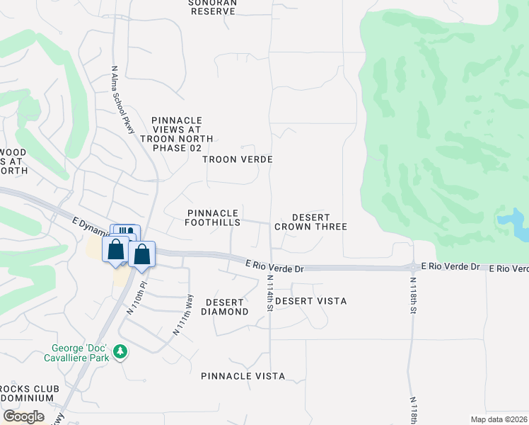 map of restaurants, bars, coffee shops, grocery stores, and more near 11362 East Dale Lane in Scottsdale