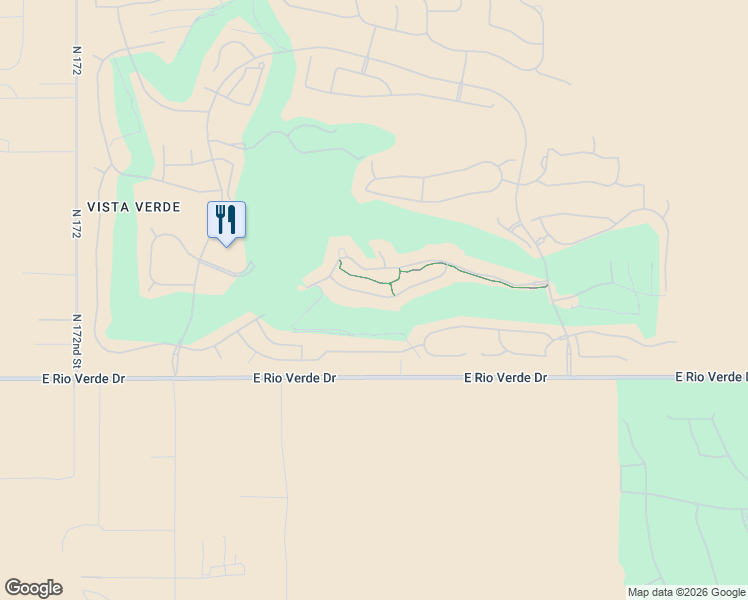 map of restaurants, bars, coffee shops, grocery stores, and more near 17779 East StockingTrail in Rio Verde
