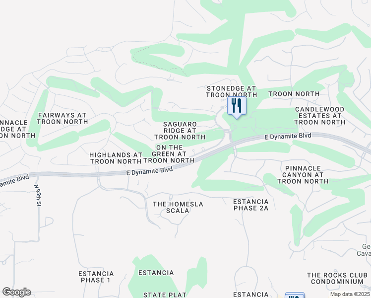 map of restaurants, bars, coffee shops, grocery stores, and more near 28535 North 102nd Street in Scottsdale