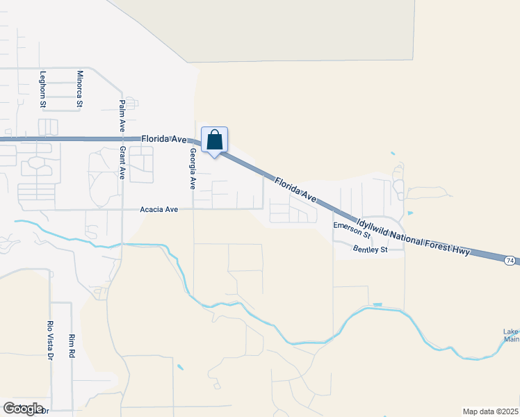 map of restaurants, bars, coffee shops, grocery stores, and more near 41960 Acacia East Avenue in Hemet