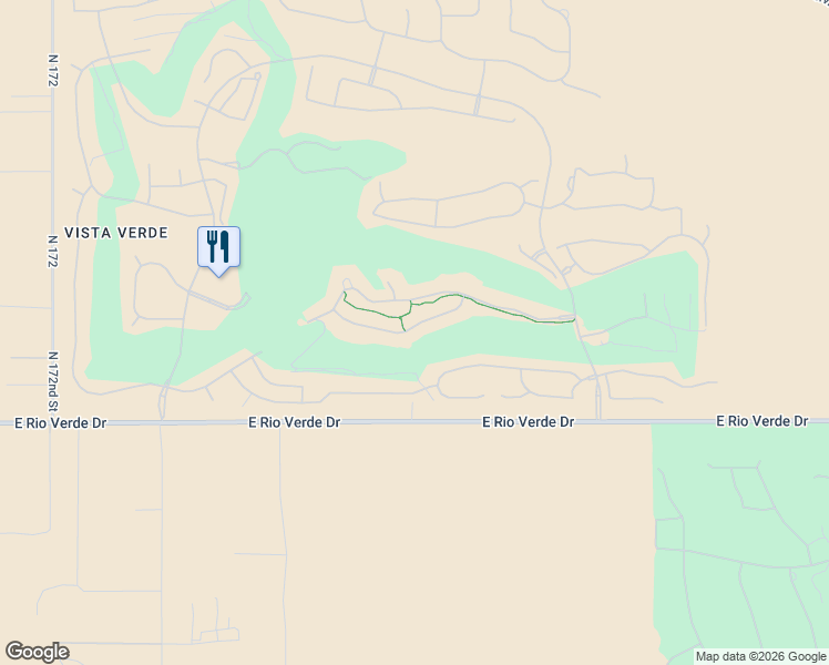 map of restaurants, bars, coffee shops, grocery stores, and more near 17825 East StockingTrail in Rio Verde