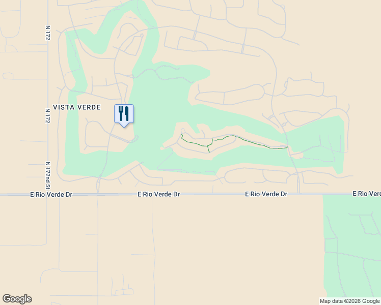 map of restaurants, bars, coffee shops, grocery stores, and more near 17779 East StockingTrail in Rio Verde