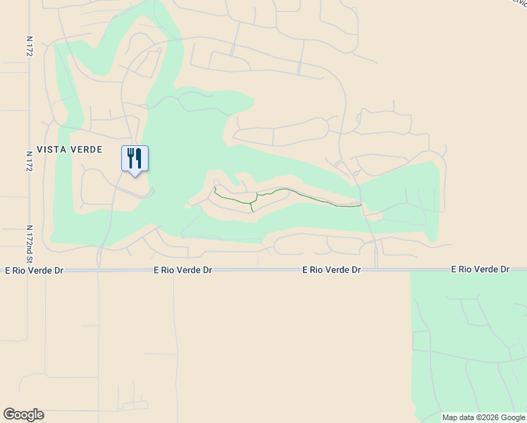 map of restaurants, bars, coffee shops, grocery stores, and more near 17825 East StockingTrail in Rio Verde