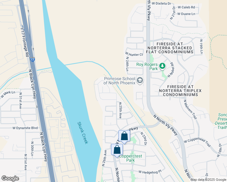 map of restaurants, bars, coffee shops, grocery stores, and more near 2514 West Mark Lane in Phoenix