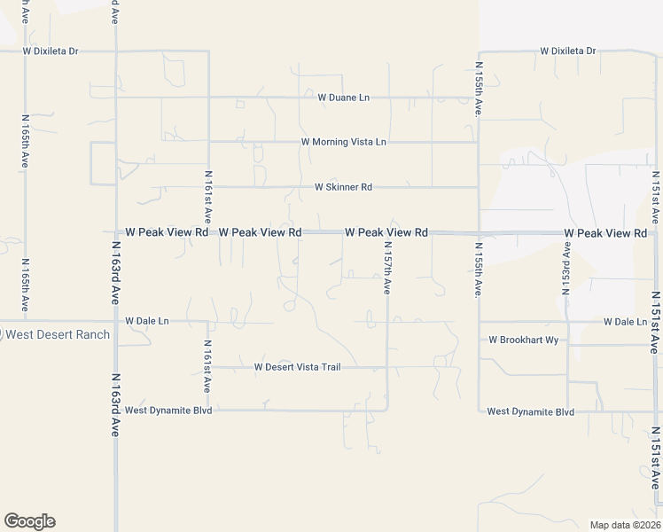 map of restaurants, bars, coffee shops, grocery stores, and more near 28828 North 158th Avenue in Surprise