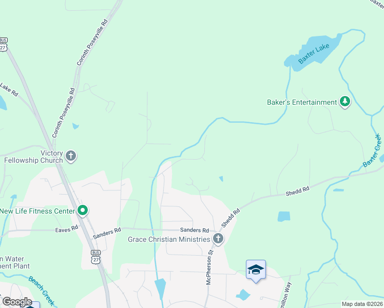 map of restaurants, bars, coffee shops, grocery stores, and more near 485 Kristie Lane in Bremen