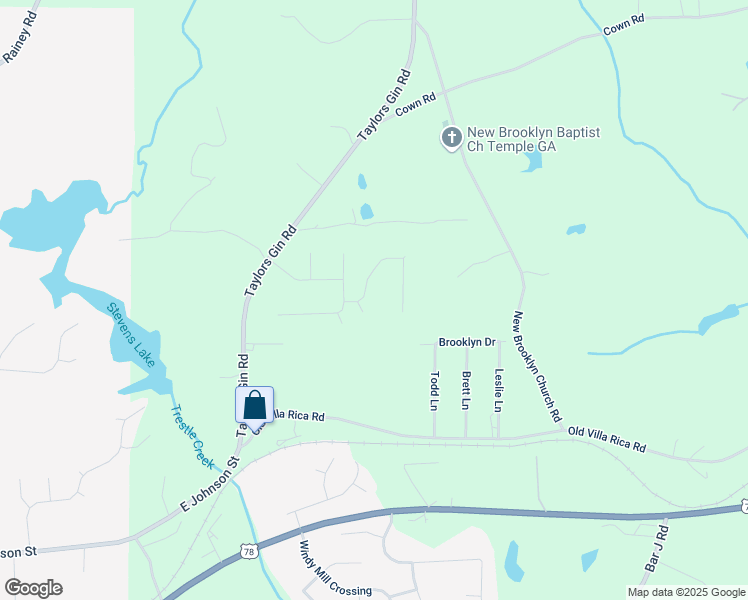 map of restaurants, bars, coffee shops, grocery stores, and more near 569 Willow Creek Drive in Temple