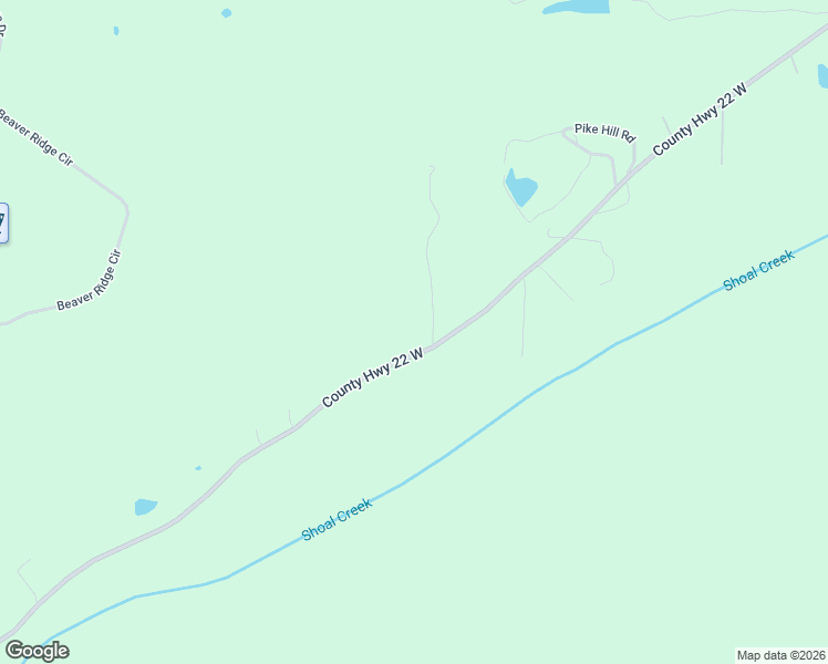 map of restaurants, bars, coffee shops, grocery stores, and more near 1360 County Road 22 in Ashville