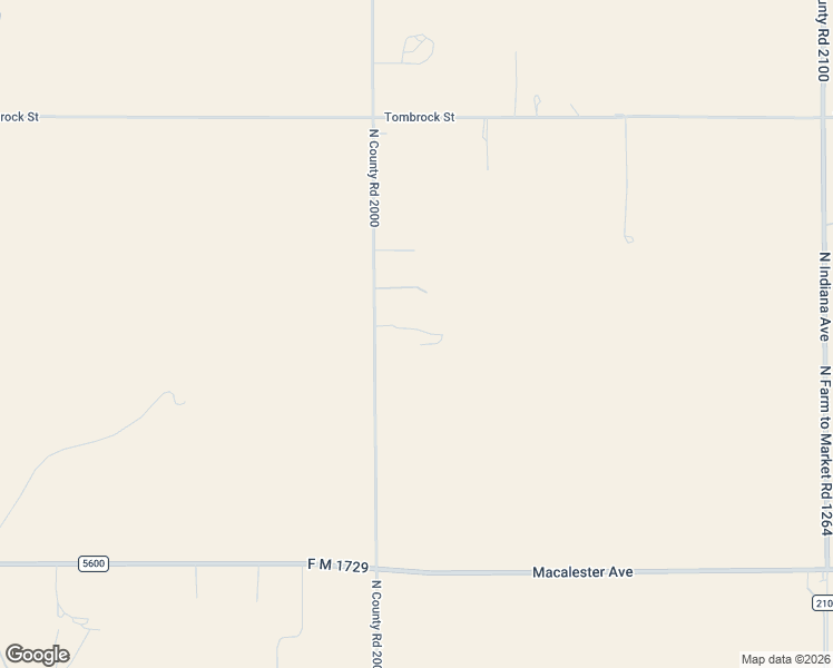 map of restaurants, bars, coffee shops, grocery stores, and more near 13806 County Road 2000 in Lubbock