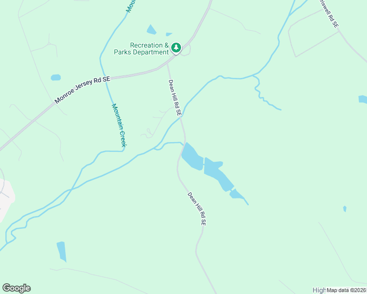 map of restaurants, bars, coffee shops, grocery stores, and more near 1501 Dean Hill Road Southeast in Monroe