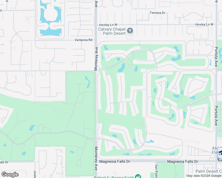 map of restaurants, bars, coffee shops, grocery stores, and more near 242 Serena Drive in Palm Desert