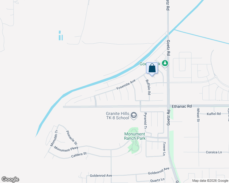 map of restaurants, bars, coffee shops, grocery stores, and more near 3429 Potomac Court in Perris