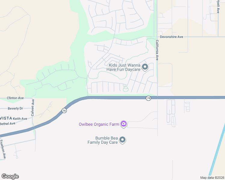 map of restaurants, bars, coffee shops, grocery stores, and more near 125 Moneda Court in Hemet