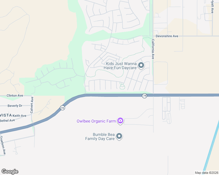 map of restaurants, bars, coffee shops, grocery stores, and more near 125 Moneda Court in Hemet