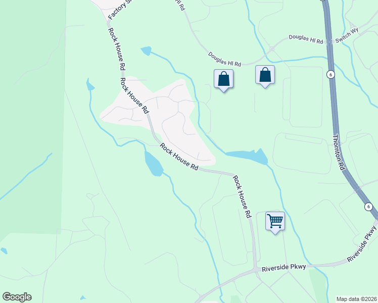 map of restaurants, bars, coffee shops, grocery stores, and more near 2315 Valley Creek Drive in Lithia Springs