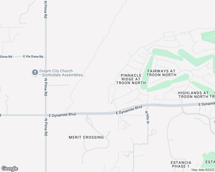 map of restaurants, bars, coffee shops, grocery stores, and more near 28580 North 92nd Place in Scottsdale