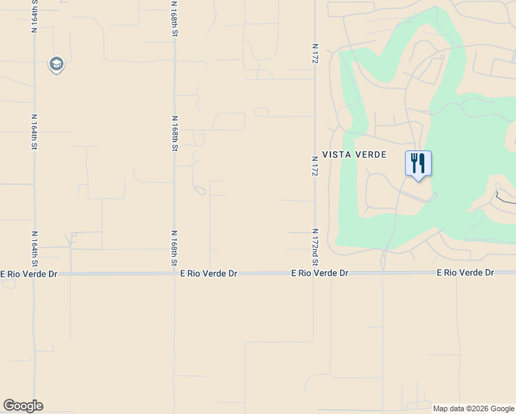 map of restaurants, bars, coffee shops, grocery stores, and more near 16901-16999 East Madre Del Oro Drive in Rio Verde