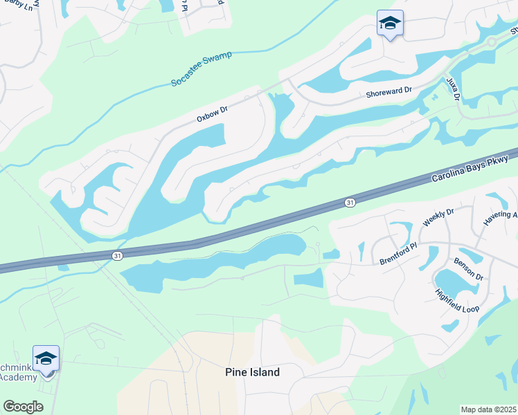 map of restaurants, bars, coffee shops, grocery stores, and more near 8141 Wacobee Drive in Myrtle Beach