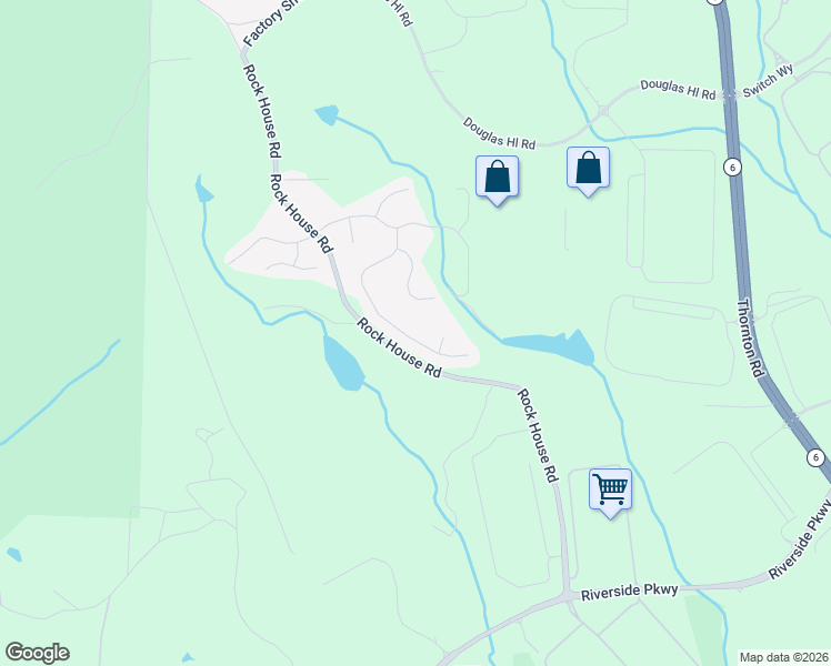 map of restaurants, bars, coffee shops, grocery stores, and more near 2235 Valley Creek Drive in Lithia Springs