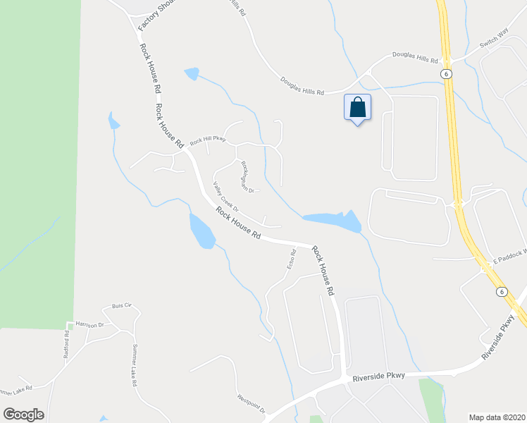 map of restaurants, bars, coffee shops, grocery stores, and more near 837 Creek Run Trail in Lithia Springs