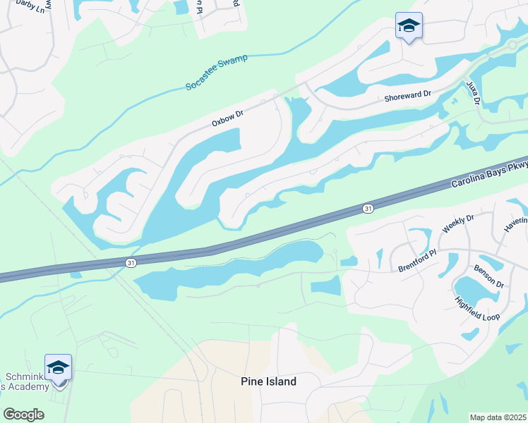 map of restaurants, bars, coffee shops, grocery stores, and more near 8157 Wacobee Drive in Myrtle Beach