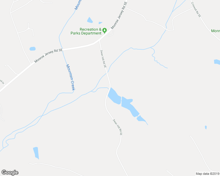 map of restaurants, bars, coffee shops, grocery stores, and more near 1209 Dean Hill Road Southeast in Monroe