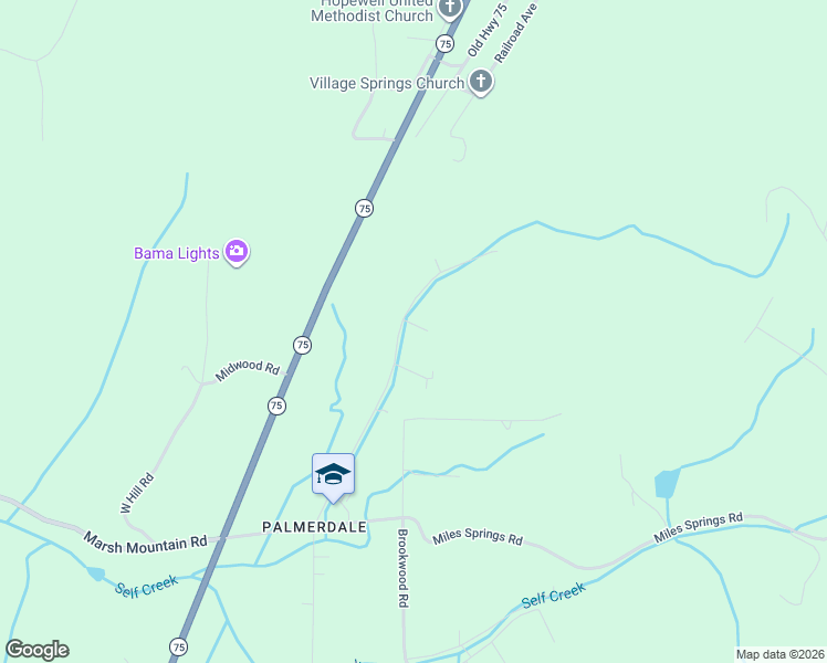 map of restaurants, bars, coffee shops, grocery stores, and more near 8351 North Valley Road in Pinson
