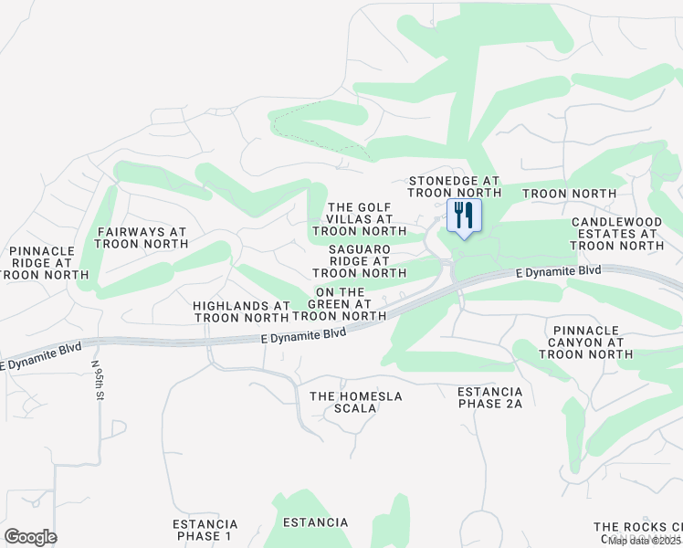 map of restaurants, bars, coffee shops, grocery stores, and more near 10260 East White Feather Lane in Scottsdale