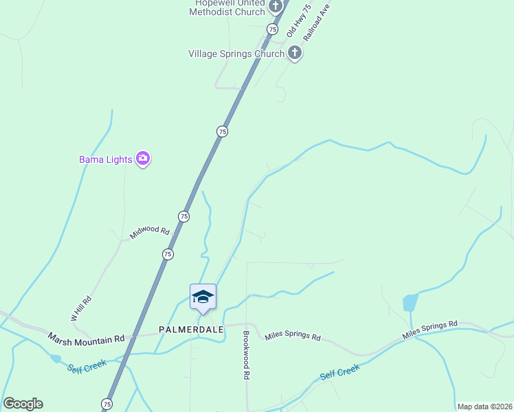 map of restaurants, bars, coffee shops, grocery stores, and more near 8351 North Valley Road in Pinson