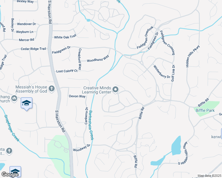 map of restaurants, bars, coffee shops, grocery stores, and more near 4870 Terrace Green Trce in Stone Mountain