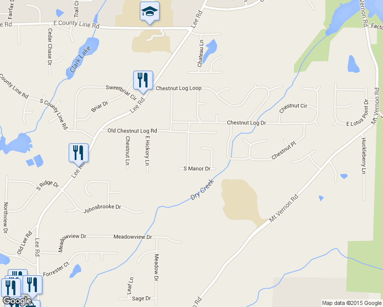 map of restaurants, bars, coffee shops, grocery stores, and more near 2202 Chestnut Bend in Lithia Springs