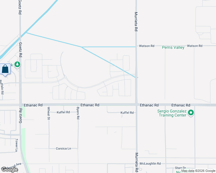 map of restaurants, bars, coffee shops, grocery stores, and more near Cherry Blossom Court in Menifee