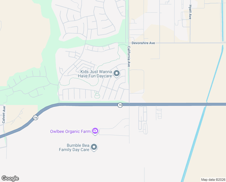 map of restaurants, bars, coffee shops, grocery stores, and more near 146 Ropango Way in Hemet