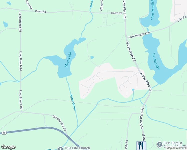 map of restaurants, bars, coffee shops, grocery stores, and more near 413 River Trace Drive in Villa Rica