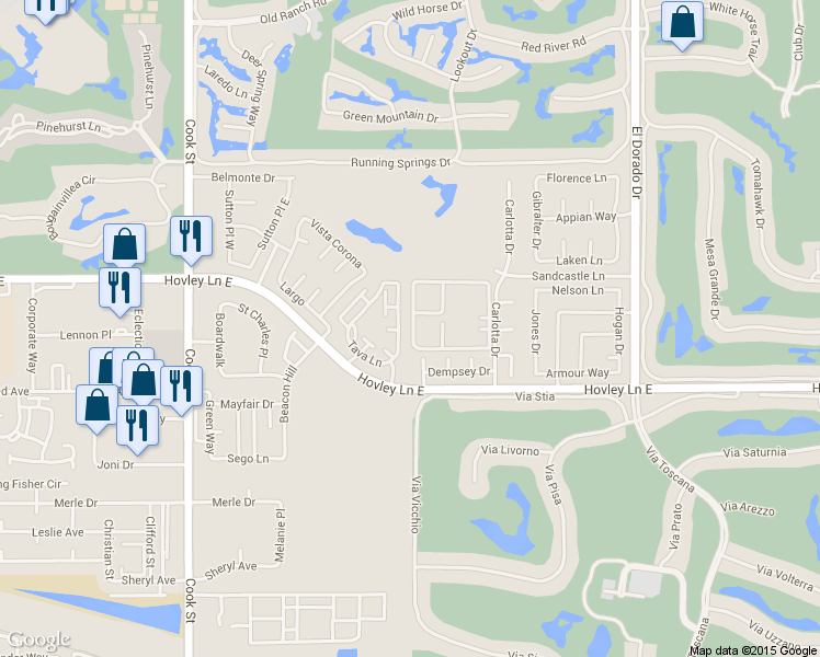 map of restaurants, bars, coffee shops, grocery stores, and more near 396 Tava Ln in Palm Desert