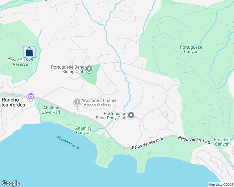 map of restaurants, bars, coffee shops, grocery stores, and more near 1 Thyme Place in Rancho Palos Verdes