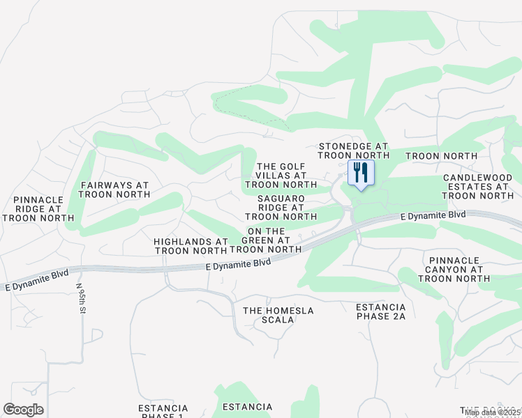map of restaurants, bars, coffee shops, grocery stores, and more near 10260 East White Feather Lane in Scottsdale