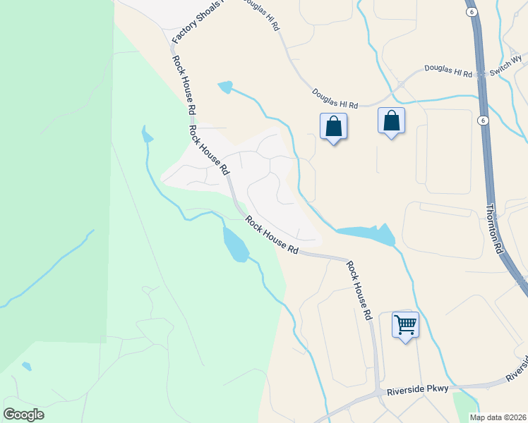 map of restaurants, bars, coffee shops, grocery stores, and more near 2235 Valley Creek Drive in Lithia Springs