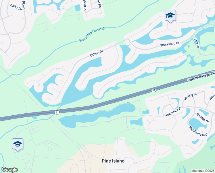 map of restaurants, bars, coffee shops, grocery stores, and more near 8157 Wacobee Drive in Myrtle Beach