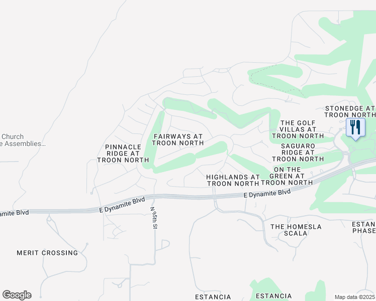 map of restaurants, bars, coffee shops, grocery stores, and more near 9635 East Monument Drive in Scottsdale