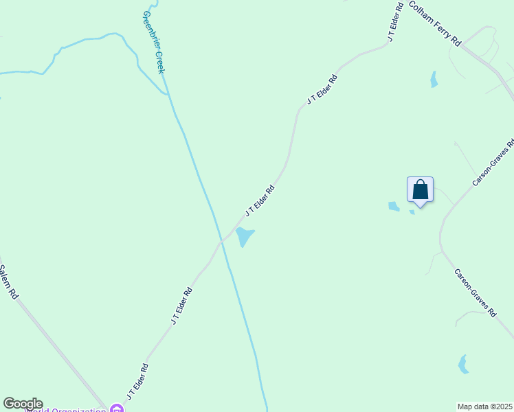 map of restaurants, bars, coffee shops, grocery stores, and more near J T Elder Road in Oconee County