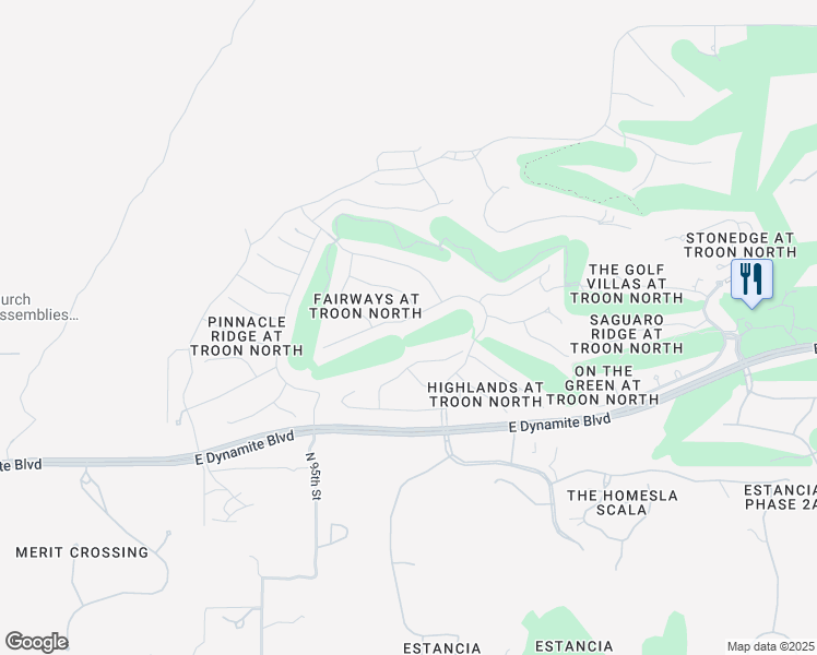 map of restaurants, bars, coffee shops, grocery stores, and more near 9635 East Monument Drive in Scottsdale