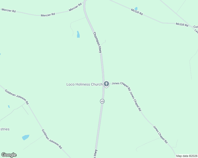 map of restaurants, bars, coffee shops, grocery stores, and more near 2277 Thomson Highway in Lincolnton