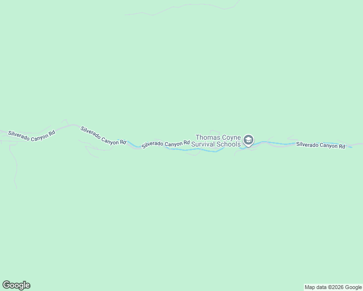 map of restaurants, bars, coffee shops, grocery stores, and more near 30144 Silverado Canyon Road in Silverado