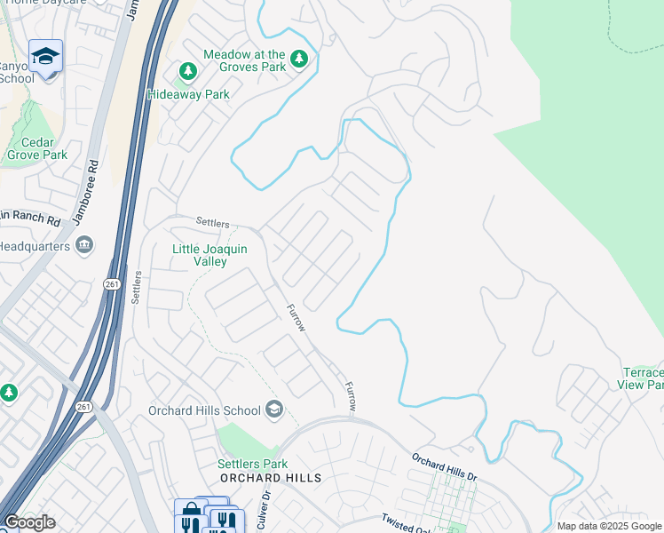 map of restaurants, bars, coffee shops, grocery stores, and more near 122 Bozeman in Irvine